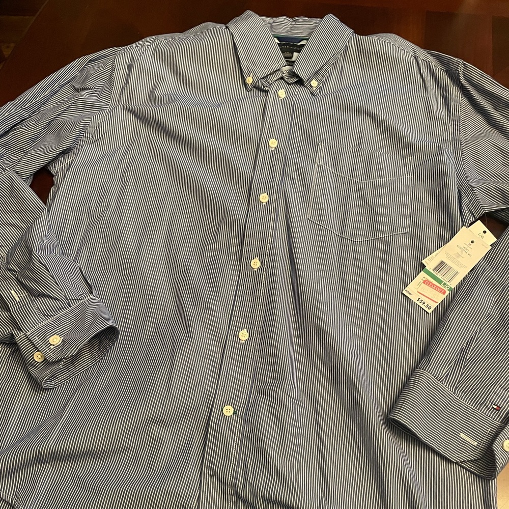 NWT Tommy Hilfiger Sz L button down shirt